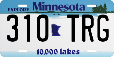 MN license plate 310TRG