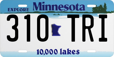 MN license plate 310TRI