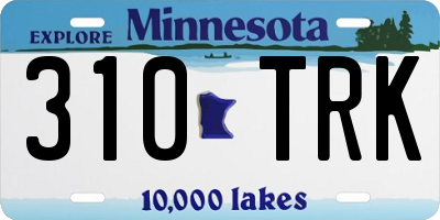 MN license plate 310TRK