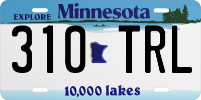 MN license plate 310TRL