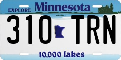 MN license plate 310TRN