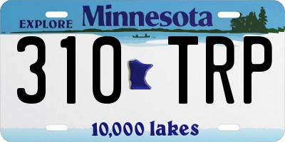 MN license plate 310TRP