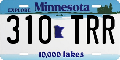 MN license plate 310TRR