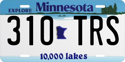 MN license plate 310TRS