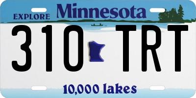 MN license plate 310TRT