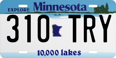 MN license plate 310TRY