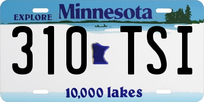 MN license plate 310TSI