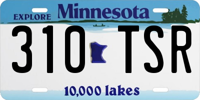 MN license plate 310TSR