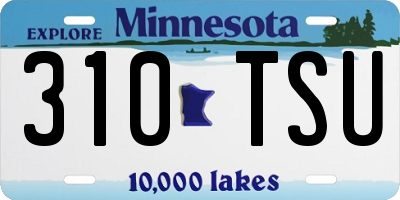 MN license plate 310TSU