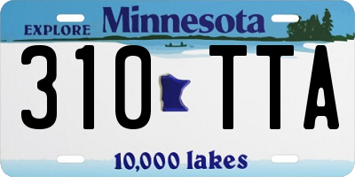 MN license plate 310TTA