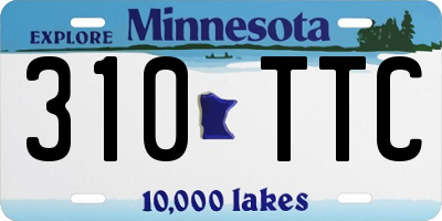 MN license plate 310TTC