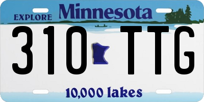 MN license plate 310TTG