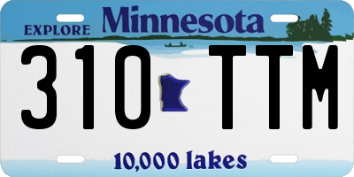 MN license plate 310TTM