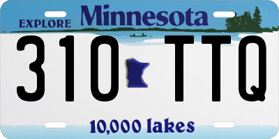 MN license plate 310TTQ