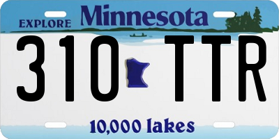 MN license plate 310TTR