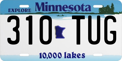 MN license plate 310TUG