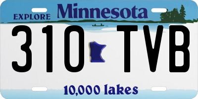 MN license plate 310TVB