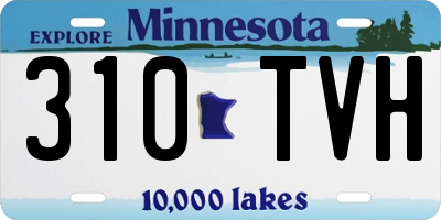 MN license plate 310TVH