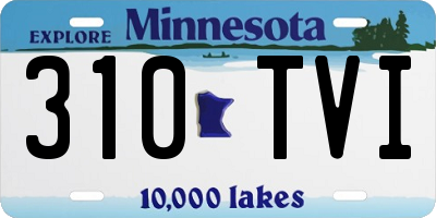 MN license plate 310TVI
