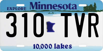 MN license plate 310TVR