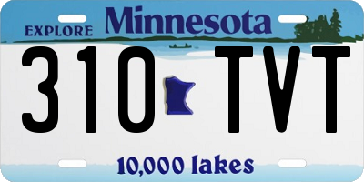 MN license plate 310TVT