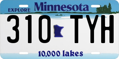 MN license plate 310TYH