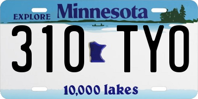 MN license plate 310TYO