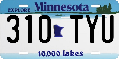 MN license plate 310TYU