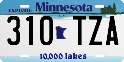 MN license plate 310TZA