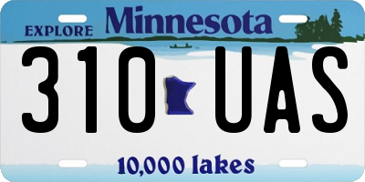 MN license plate 310UAS