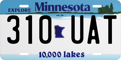 MN license plate 310UAT