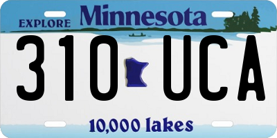 MN license plate 310UCA
