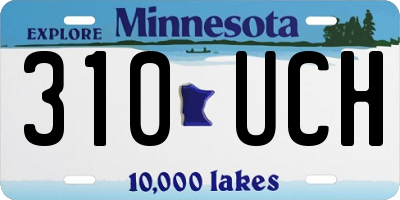 MN license plate 310UCH