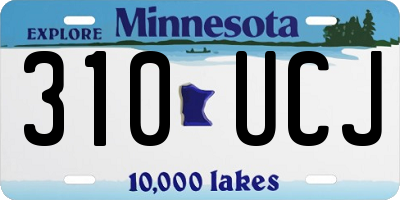 MN license plate 310UCJ