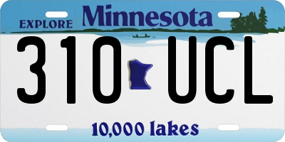 MN license plate 310UCL