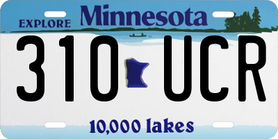 MN license plate 310UCR