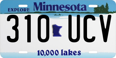 MN license plate 310UCV