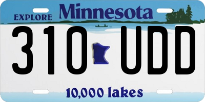 MN license plate 310UDD