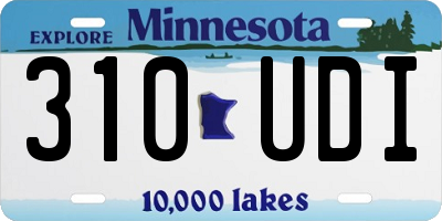 MN license plate 310UDI