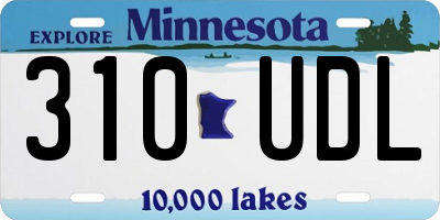 MN license plate 310UDL