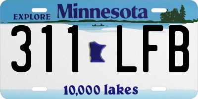 MN license plate 311LFB