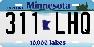 MN license plate 311LHQ