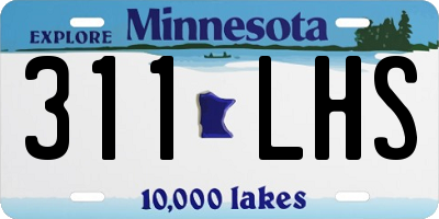 MN license plate 311LHS