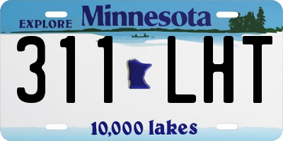MN license plate 311LHT