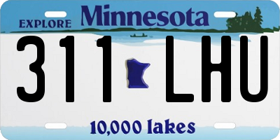 MN license plate 311LHU