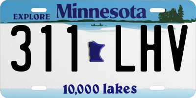 MN license plate 311LHV