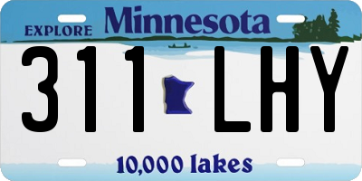 MN license plate 311LHY
