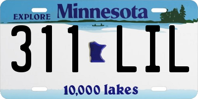 MN license plate 311LIL