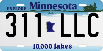 MN license plate 311LLC