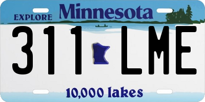 MN license plate 311LME